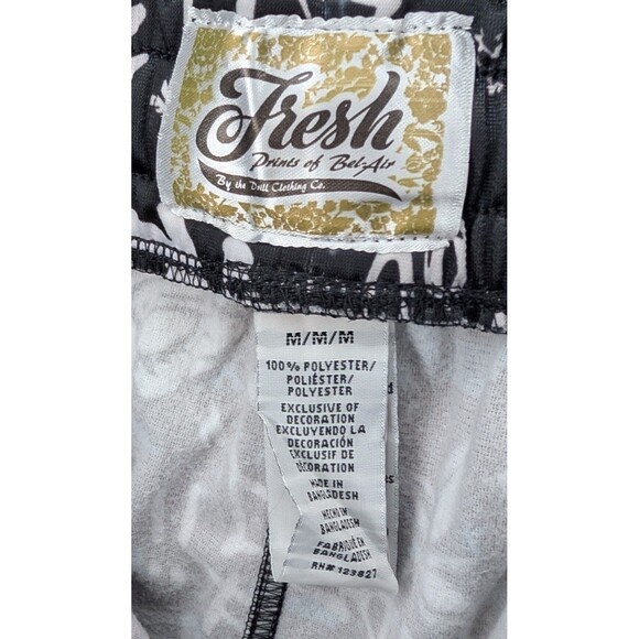 Fresh Prints of Bel-Air Graffiti Jogger Pants Black Red Roses Men’s Medium NWT - Picture 6 of 6